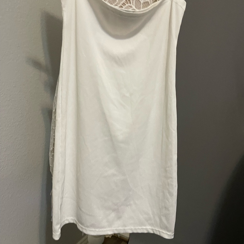 Zara white Sleeveless Top
